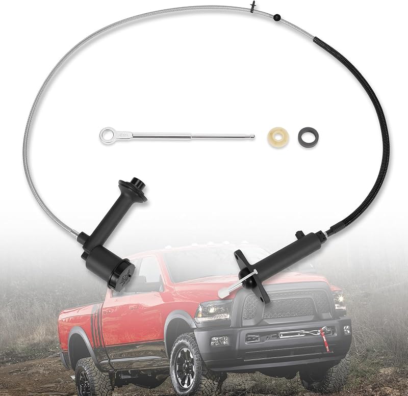 Conjunto pré-abastecido de cilindro mestre e escravo da embreagem Kozlira para Dodge Ram e Ram 2500/3500 – 1 conjunto