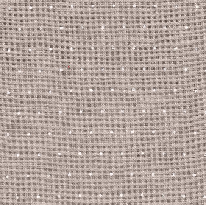 Image of Wizardi Cashel Mini Dots 28 Count Linen with White Mini Dots 3281 /1399. Needlework Canvas, Cross-Stitch Fabric, Embroidery Cloth, Needlepoint Canvas. 100% Linen. Precut Zweigart