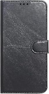 ( Oppo A31_ A8 ) جراب حماية جلد قابل للطي بتصميم محفظة متوافق مع موبايل اوبو A31 _ A8 (أسود)