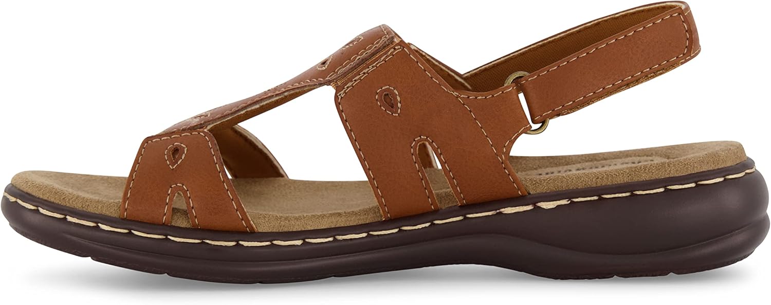 CUSHIONAIRE Women's Briar comfort sandal +Comfort Foam
