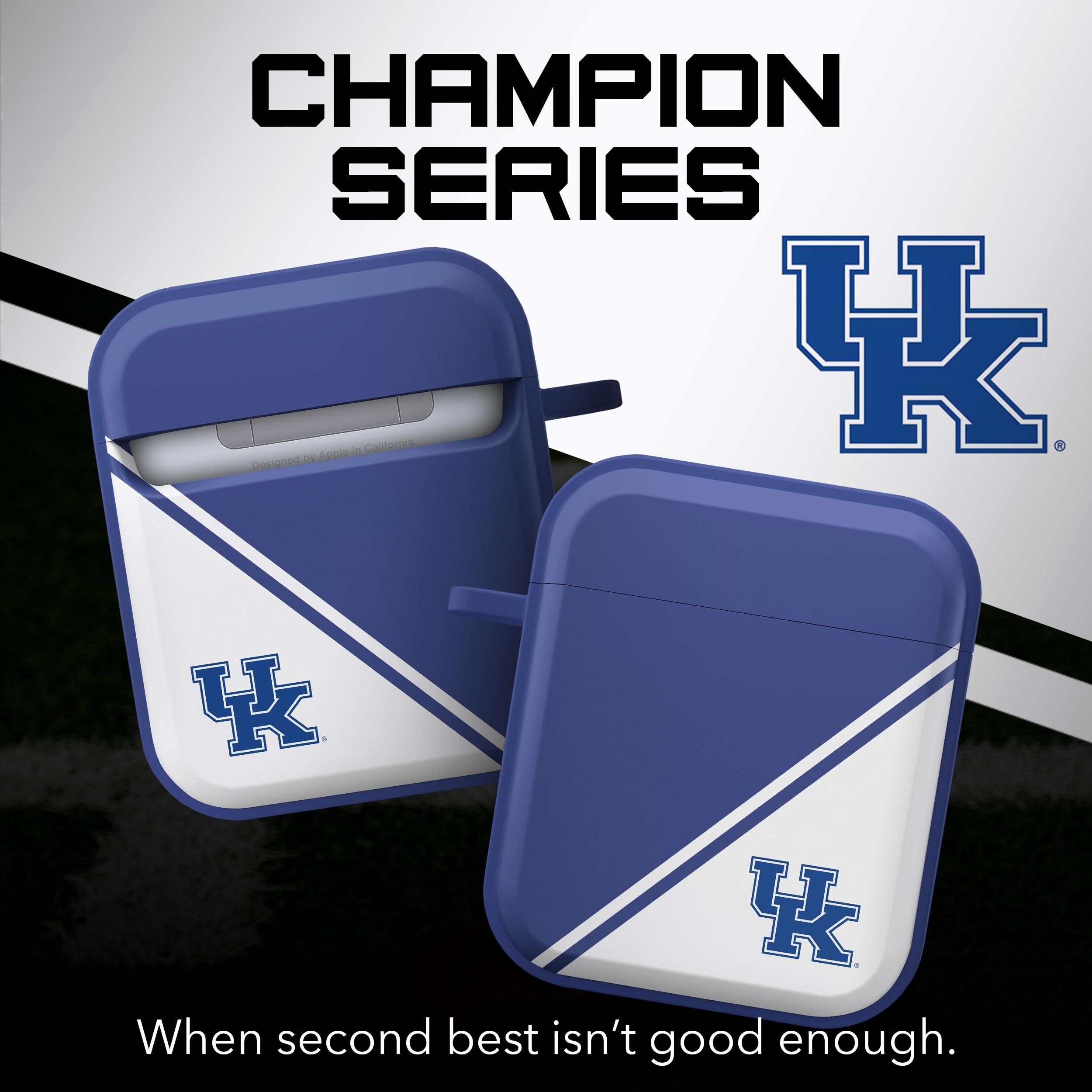Affinity Bands Kentucky Wildcats Champion Series HDX Case Cover Compatible with Apple AirPods Generations 1 & 2