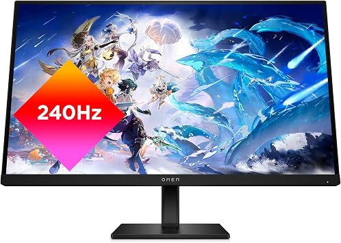 HP OMEN 27s FHD 240Hz Gaming Monitor, Full HD Display 1920 x 1080, IPS Panel, 99% sRGB, 95% DCI-P3, 169, OMEN Gaming Hub, 27s 2023