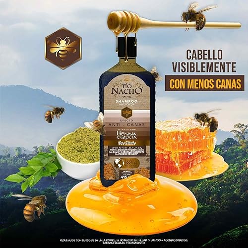 Miniatura 7 de Tio Nacho Tío Nacho Efecto Anti-Canas, Champú Anti-Caída con Henna Egipcia