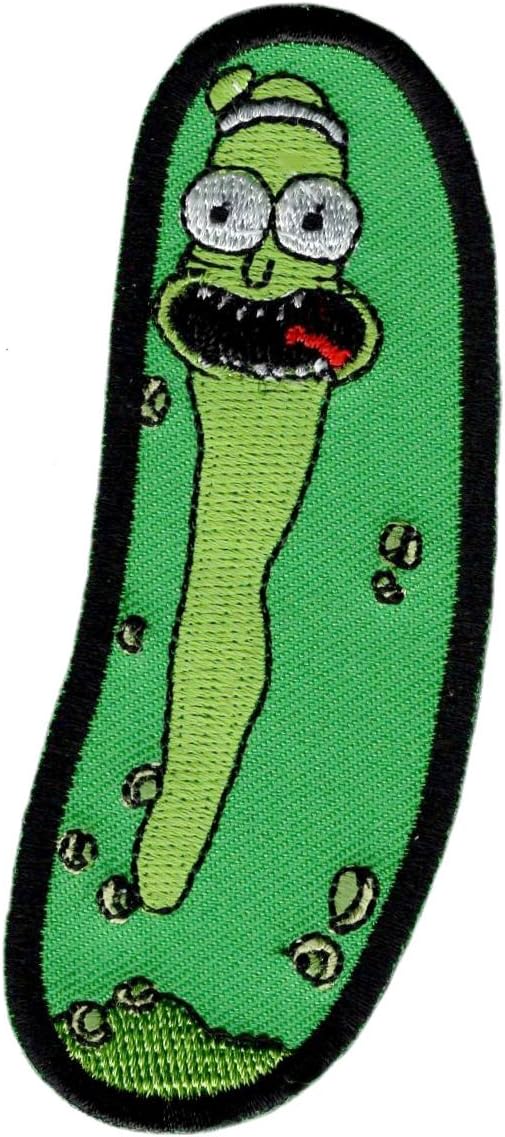 Pickle Rick Embroidered Hook Fastener Patch (3.75 X 1.25)