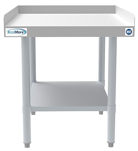Vista 27 de KoolMore EQT-163048 - Soporte de acero inoxidable para equipos comerciales de calibre 16, 30 x 48 con estante inferior