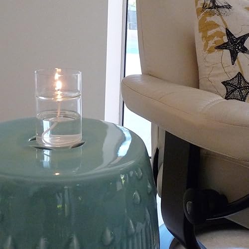 Miniatura 6 de Firefly Fuels - Calentador de aceite de vidrio para aceites esenciales, Zen, vela líquida reutilizable recargable con cubierta de cristal.