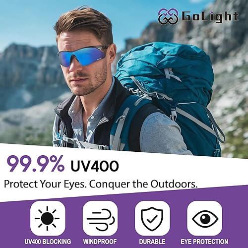 Miniatura 2 de GoLight Polarized Sports Sunglasses for Men & Women  UV400 Protection, Anti-Glare for Running, Fisfing, Cycling, Driving