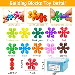 Kids Building Blocks STEM Toys for 3 4 5 6+ Year Old Boy Girl, 400PCS Education Interlocking Discs Creative Building Blocks Preschool Toys for Kids Ages 3-5 4-6, Colorful and Safe Material for Toddler