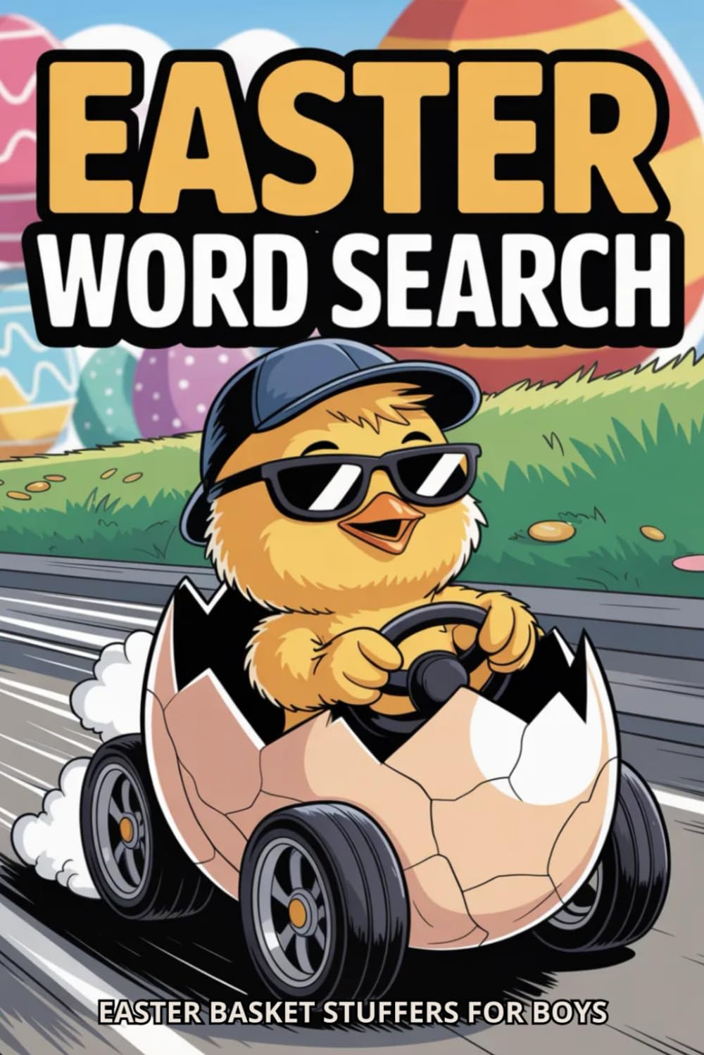 Easter Basket Stuffers for Boys: Word Search Puzzle Book: Spring Gift Idea for Kids and Teens