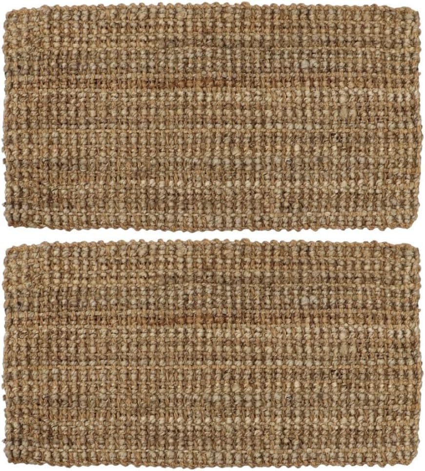 VL Door Mat 60x90cm – Jute Coir Door Mats with Durable Backing and Classic Weave – Heavy Duty Door Mats Outdoor for Mud, Dirt, and Wet Shoes in Entryways, Sheds, Garden or Patio (Pack of 2)