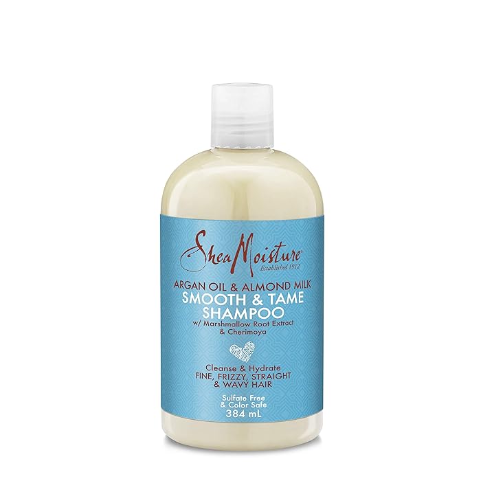 Buy Shea Moisture Argan Oil & Almond Milk Smooth and Tame Shampoo, with