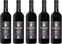 Kit 5 Vinhos Bordô Suave Família Carra 750 ml Gourmet Present Drink Especial Natal Coquetel Exótico Premium