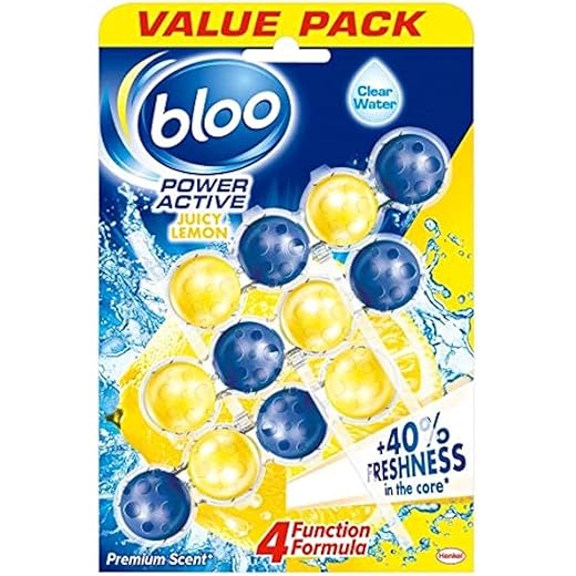 Bloo Solid Toilet Rim Block 4 in 1 Trio Pack 3x50g