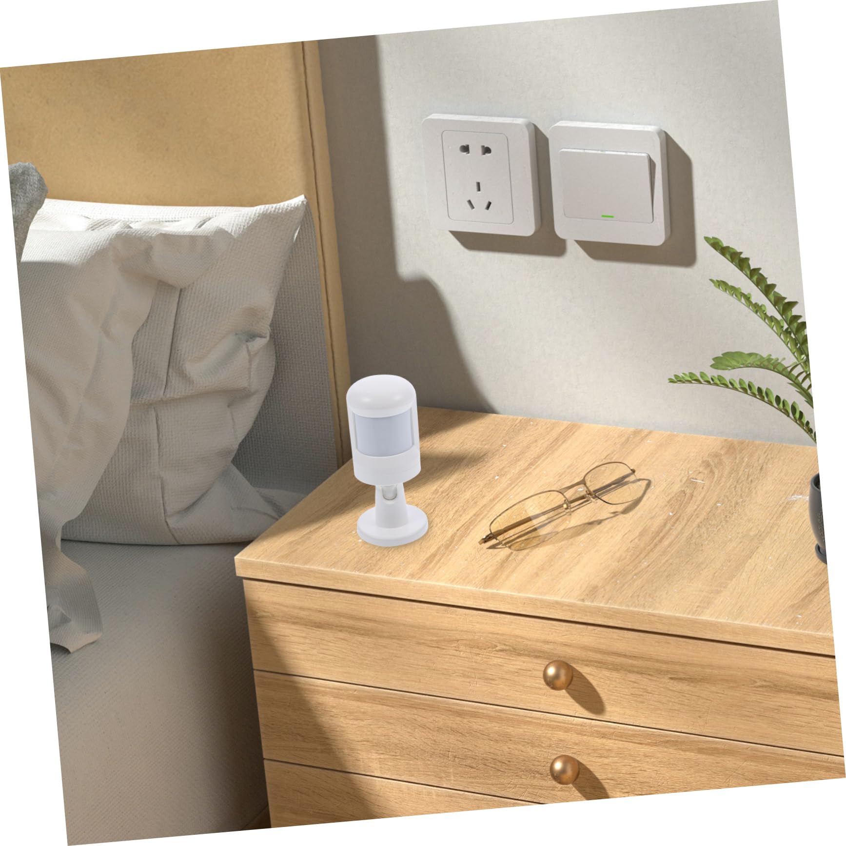Zigbee Pir Bewegungsmelder mit Weitwinkel und Körpersensor Weiß Digitaler Temperatursensor und App Benachrichtigung für Sicheres Zuhause
