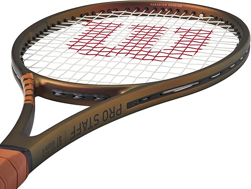 Miniatura 6 de Wilson Pro Staff 97 V14 Performance Tennis Rackets, Strung with Sensation 16 Natural at Mid Range Tension