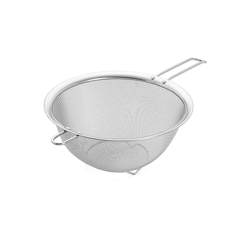 Miniatura 1 de ExcelSteel Colador de calibre pesado de calidad profesional con gancho para colgar, 9 pulgadas