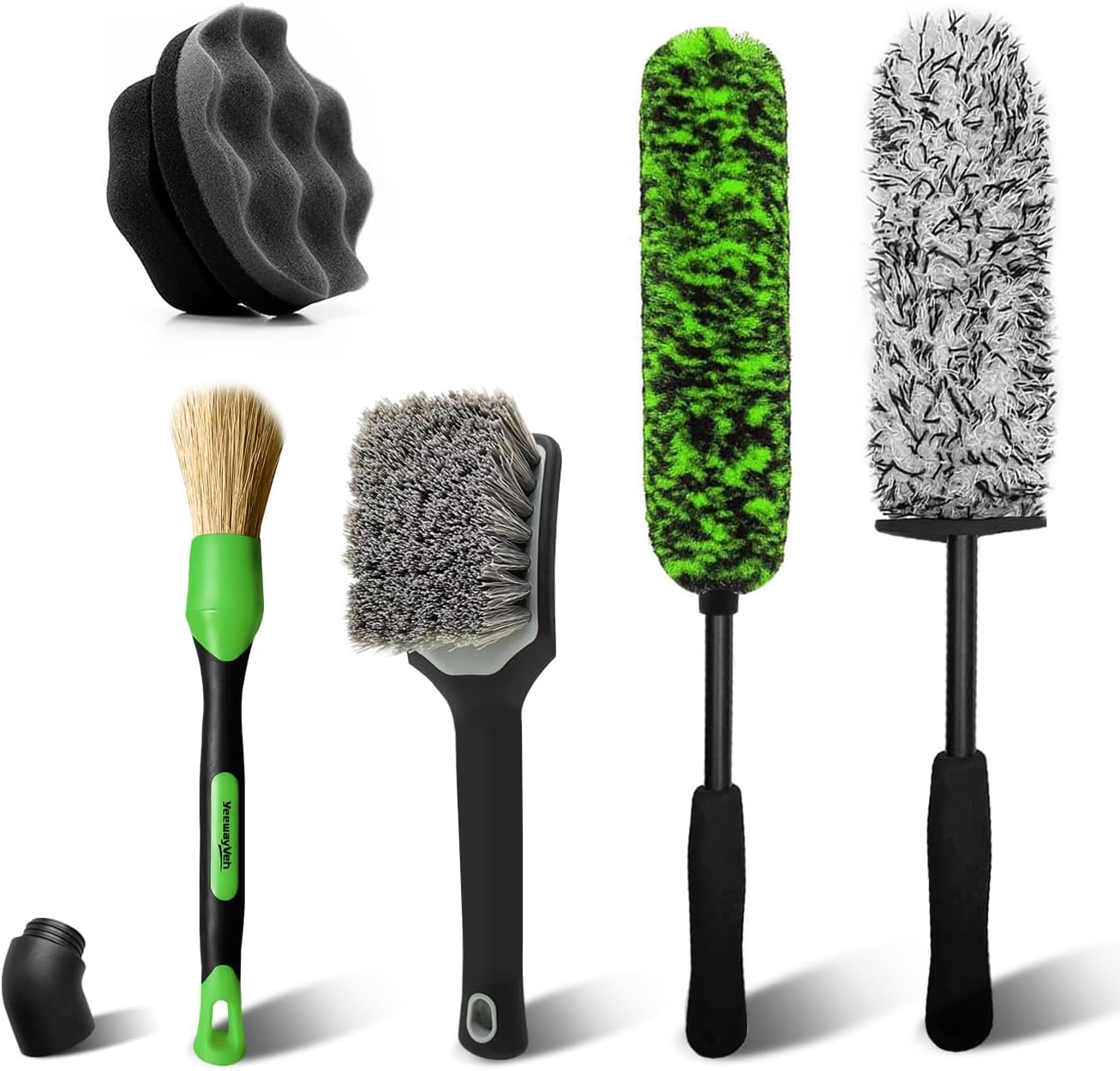 YeewayVeh 5PCS Car Wheel Brush Kit