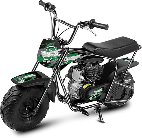 Oryxearth Mini moto de cross para niños, 105 CC de 4 tiempos para niños, a gasolina, motocicleta todoterreno, motocicleta de bolsillo de gasolina,