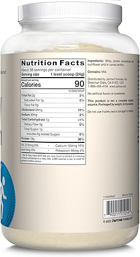 Miniatura 10 de Proteína de suero natural de Jarrow Formulas, WNAT, 32 onza, 1, 1