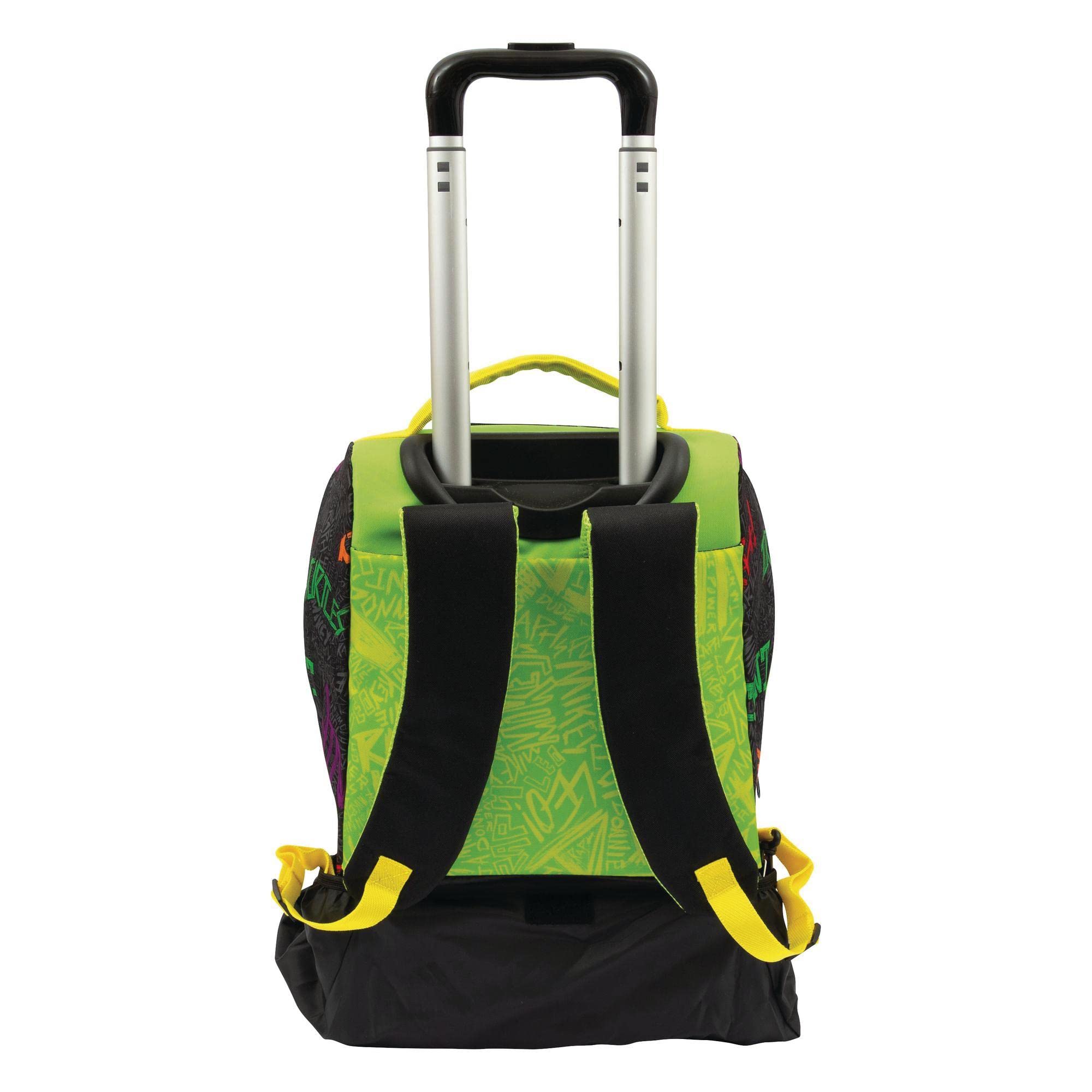Giochi Preziosi – TARTARUGHE NINJA 2023 CAOS MUTANTE - ZAINO TROLLEY 2 RUOTE – PER BAMBINI A PARTIRE DAI 3 ANNI – SCHIENALE “COMFORT BACK” – CARRELLO CON RUOTE -DIMENSIONI 134 L X 47 H X 23 P CM