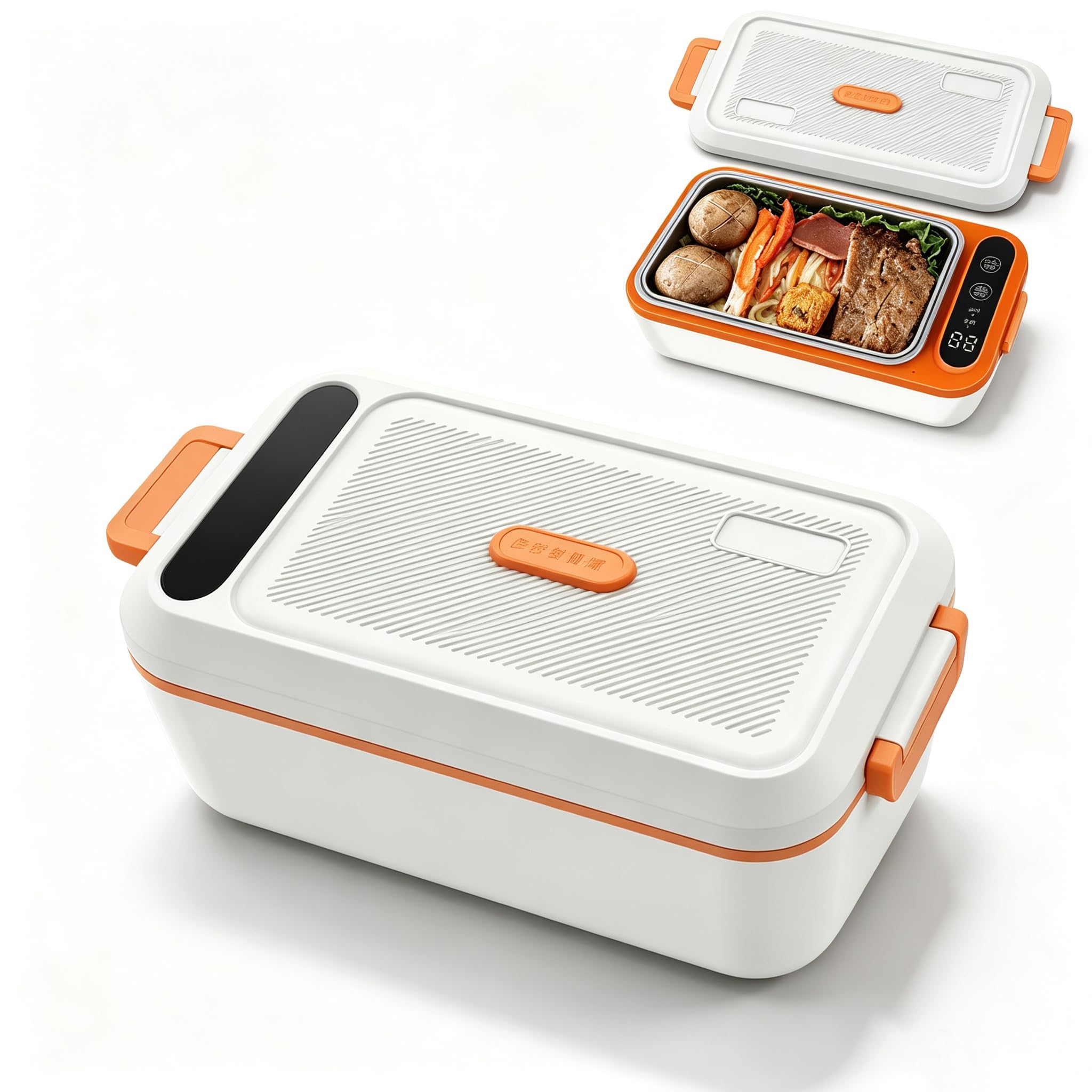 Fiambrera Eléctrica Portátil De 1000 Ml, Calentador De Alimentos Recargable
