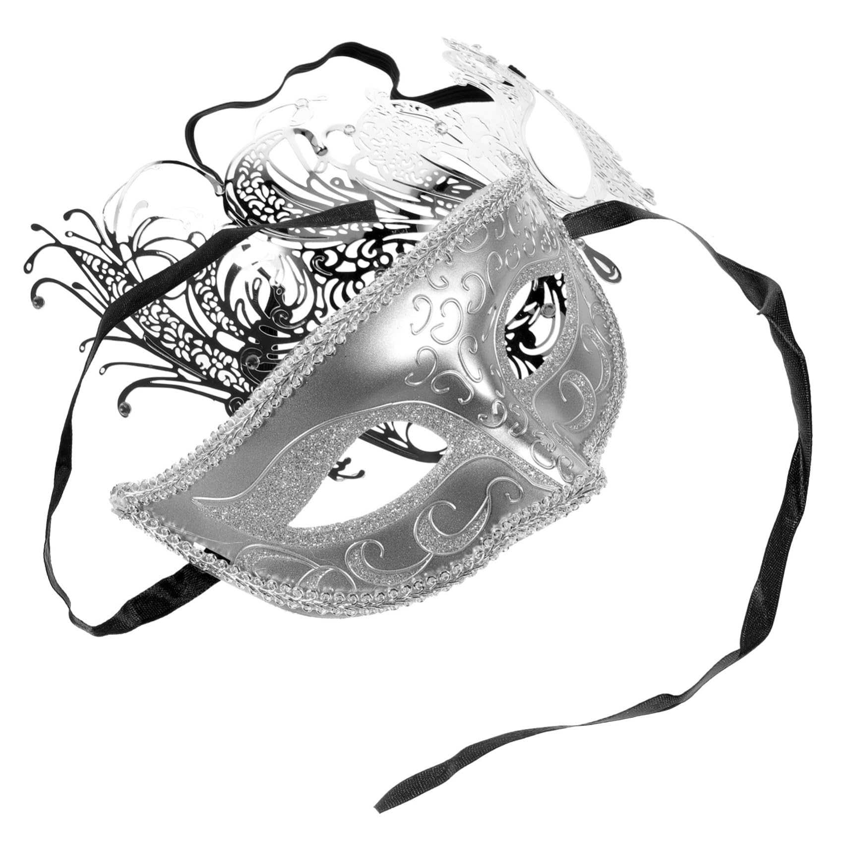 Healeved 10 Pièces Masque de Cosplay avec Lot de Masques Décoratifs pour Couples Accessoire de Fête et Halloween pour Événements de Danse et à Thème
