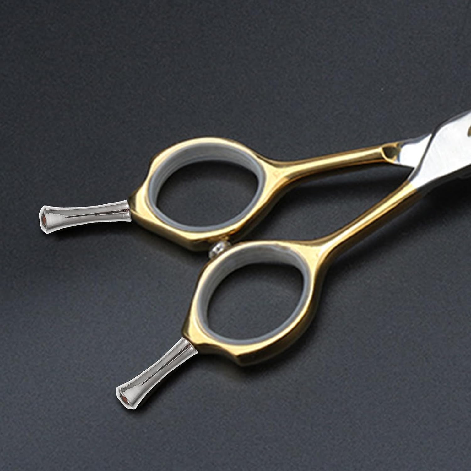 VILLCASE Stainless Steel Finger Rest for Pet Hair Scissors Tail Cutter Nails Replacement Parts Comfortable Grip for Grooming Salon and Home Use
