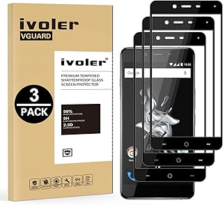 iVoler [3 Unidades] Protector de Pantalla para Oneplus X, [Cobertura Completa] Cristal Vidrio Templado Premium, [Dureza 9H] [Anti-Ara?azos] [Sin Burbujas]