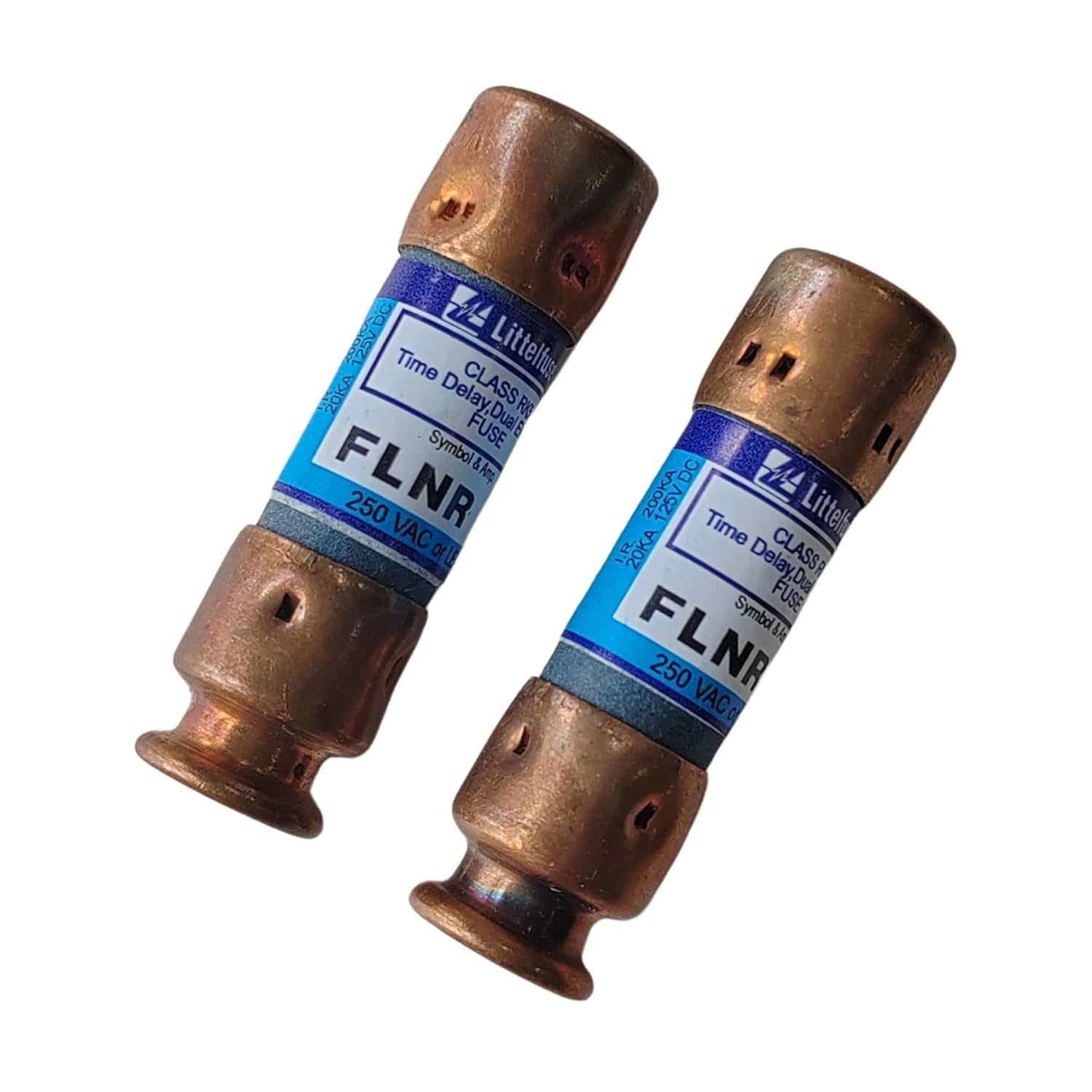 2pcs FLNR-20 20Amp 250V Time-Delay Cartridge Fuse