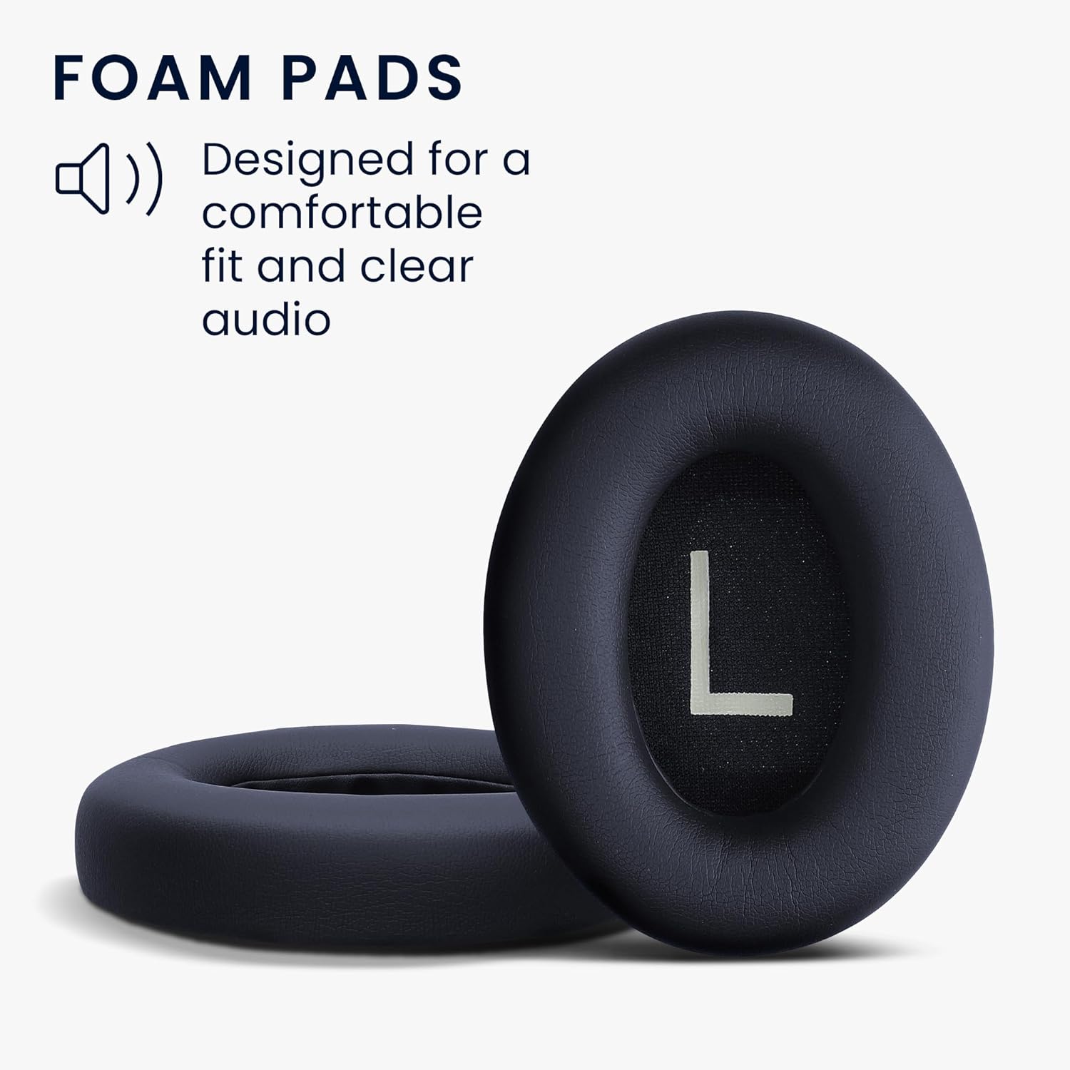 kwmobile Ear Pads Compatible with Bose Noise Cancelling 700 / NC700 Earpads - 2X Replacement for Headphones - Dark Blue