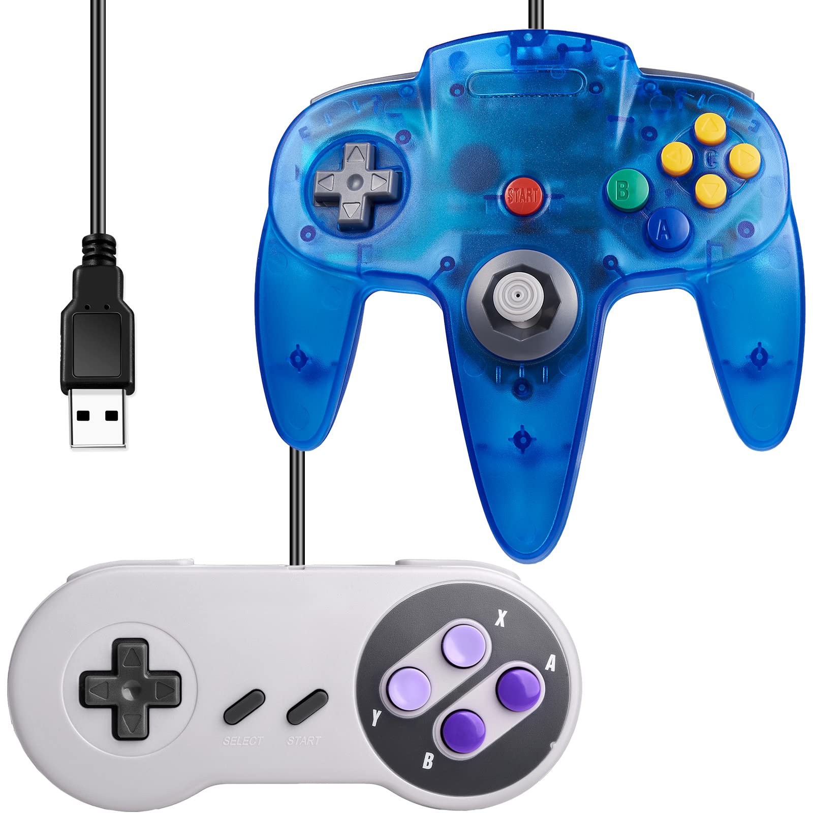 Snapklik.com : iNNEXT Bundle USB Version 2 Pack USB Classic Controller ...