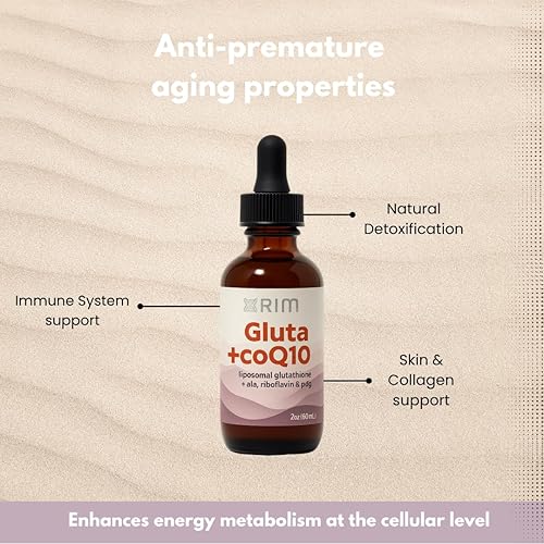 Miniatura 3 de xrim Gluta+CoQ10 - Glutatión liposomal con CoQ10, ácido alfa lipoico, PQQ y riboflavina  Apoyo de energía antioxidante y celular - 30 porciones