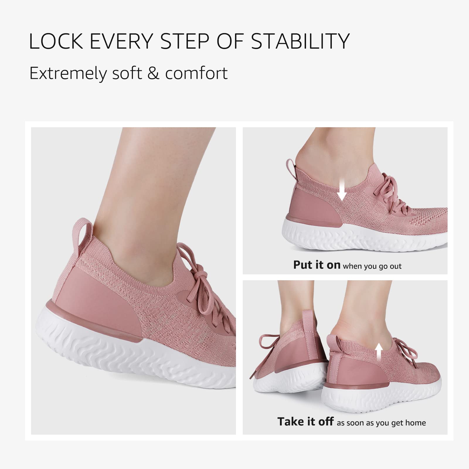 HKR Donna Scarpe Ginnastica Running Camminare Sportive Fitness Sneaker