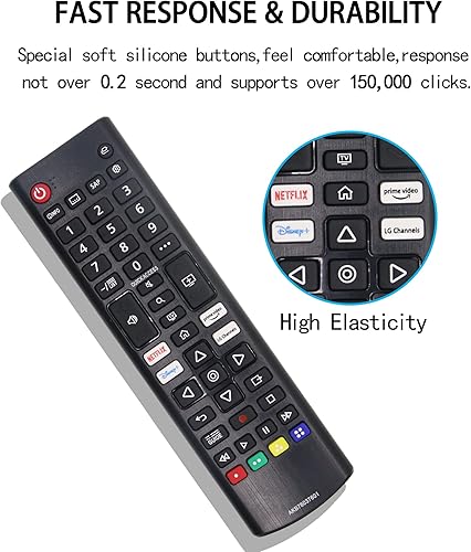 Miniatura 3 de Mando a distancia de repuesto para LG TV Remote LED OLED LCD Webos 4K 8K UHD HDTV HDR Smart TV con Netflix, Prime Video, Disney, LG Channels Button