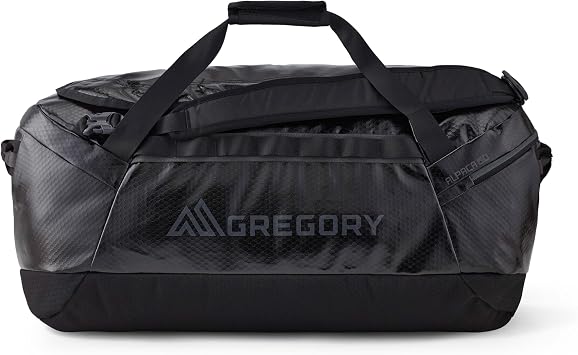 Gregory Alpaca 60L Water-Resistant Adventure Travel/Gear Organization Duffel Bag, Obsidian Black