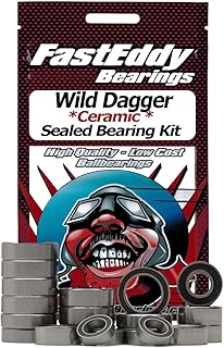 FastEddy Bearings Compatible with Tamiya Wild Dagger (TL-01) Ceramic Rubber Sealed Bearing Kit