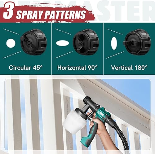 Miniatura 4 de NEU MASTER Kit de accesorios para rociadores de pintura N3140, incluyendo contenedor de 30.4 fl oz y cubierta, 4 boquillas, arandela de sellado de