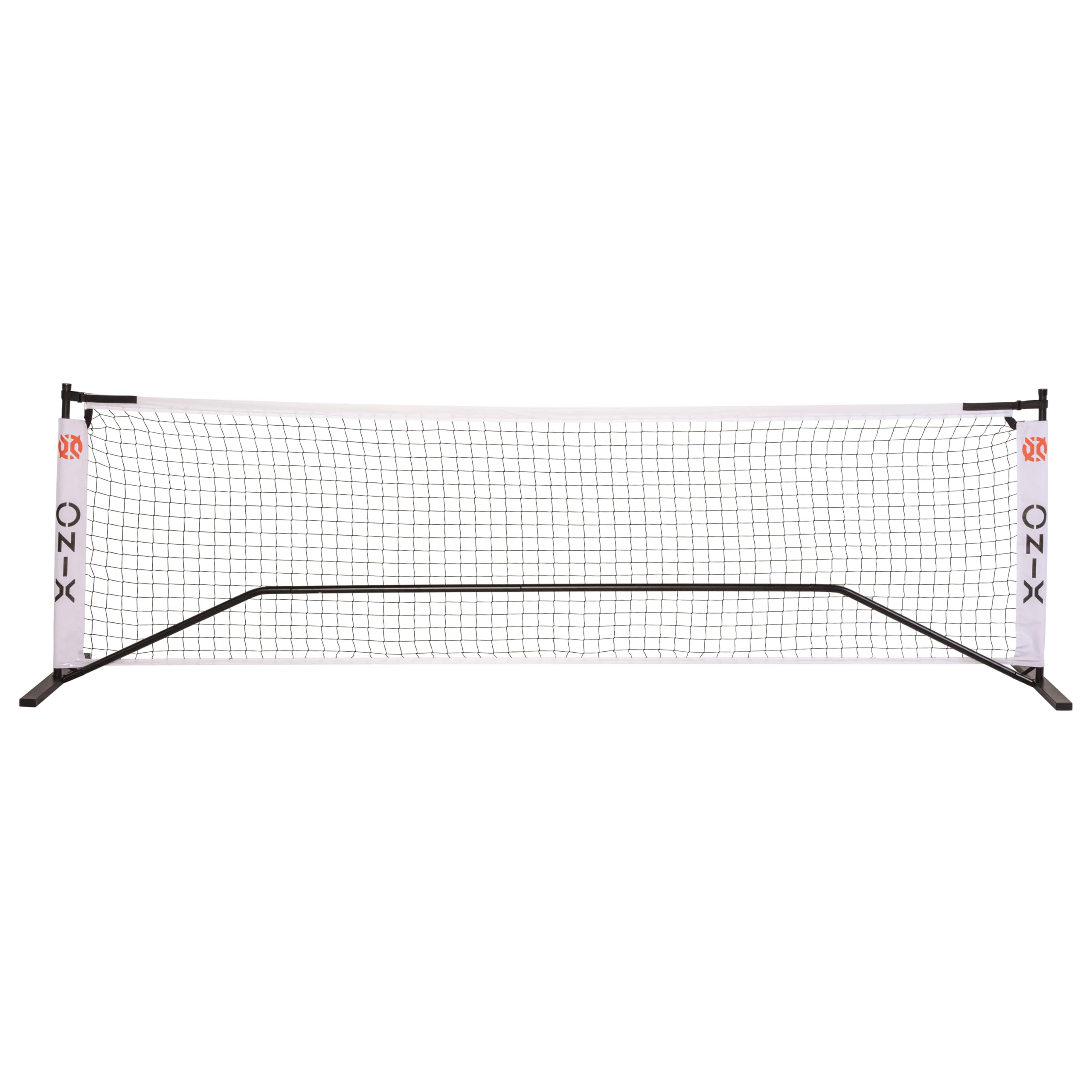 ONIX Pickleball Netz, 2-in-1 tragbares Netz und Übungsnetz-Set, inkl. Tragetasche mit Rollen, Weiß