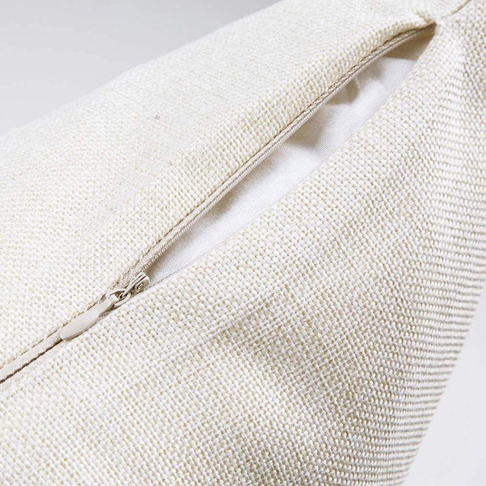 Juego de 4 fundas de almohada BAGEYOU Ikat Tribal y Boho étnico Herringbone para ideas decoración de hogar, cuadradas, 20 x 20 pulgadas, funda de almohada de lino con impresión de doble cara