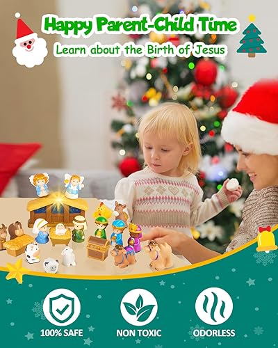 Miniatura 31 de Calendario de Adviento 2025 para niños, juego de cuenta regresiva de 24 días, juguetes de bloques de construcción, rellenos de calcetines de Navidad