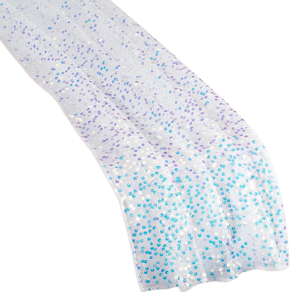 Chemin de table en tulle pailleté de qualité supérieure lavande blush