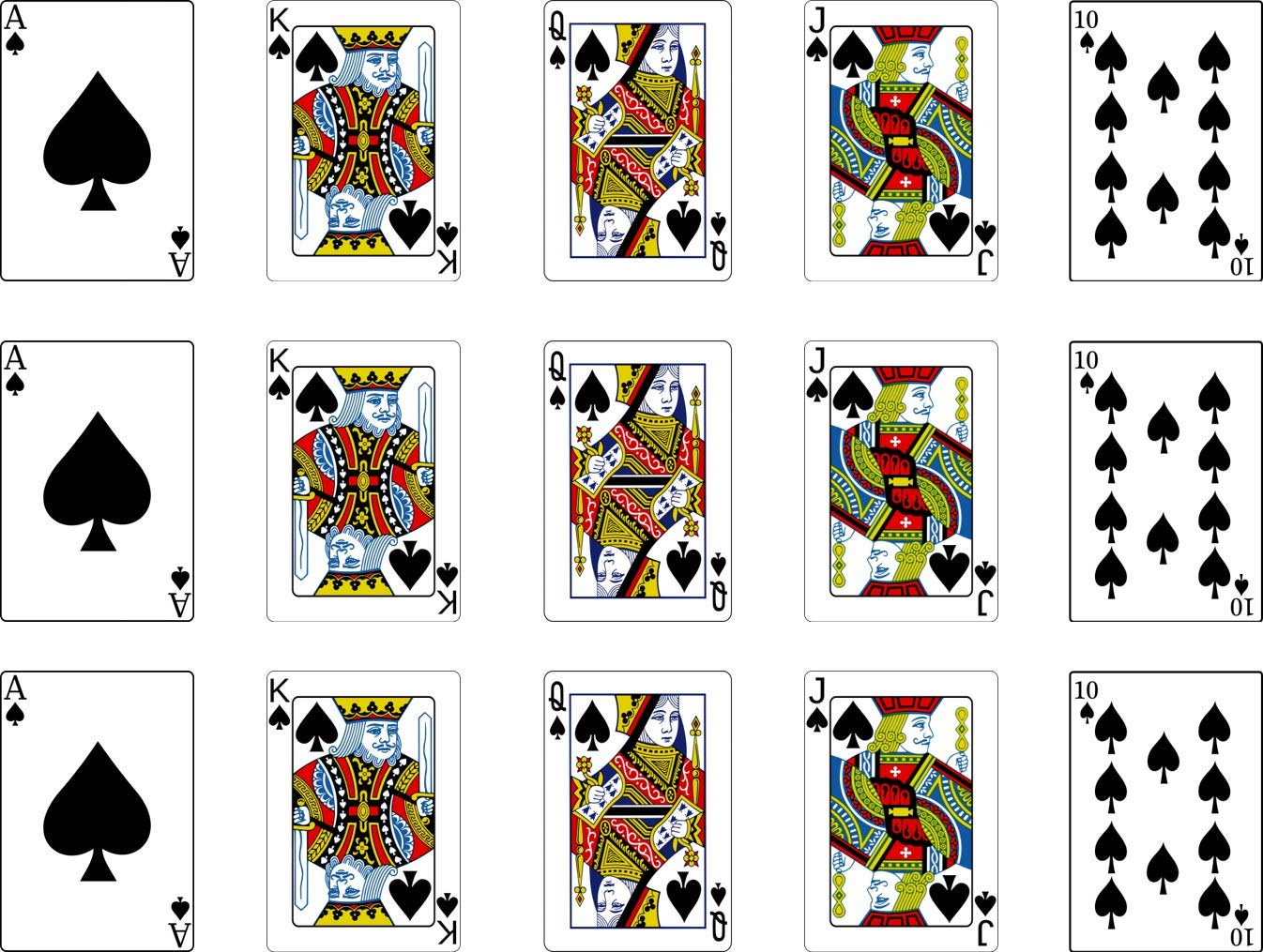 15 x playing cards edible icing cupcake toppers cake decoration 2" x 1.5"