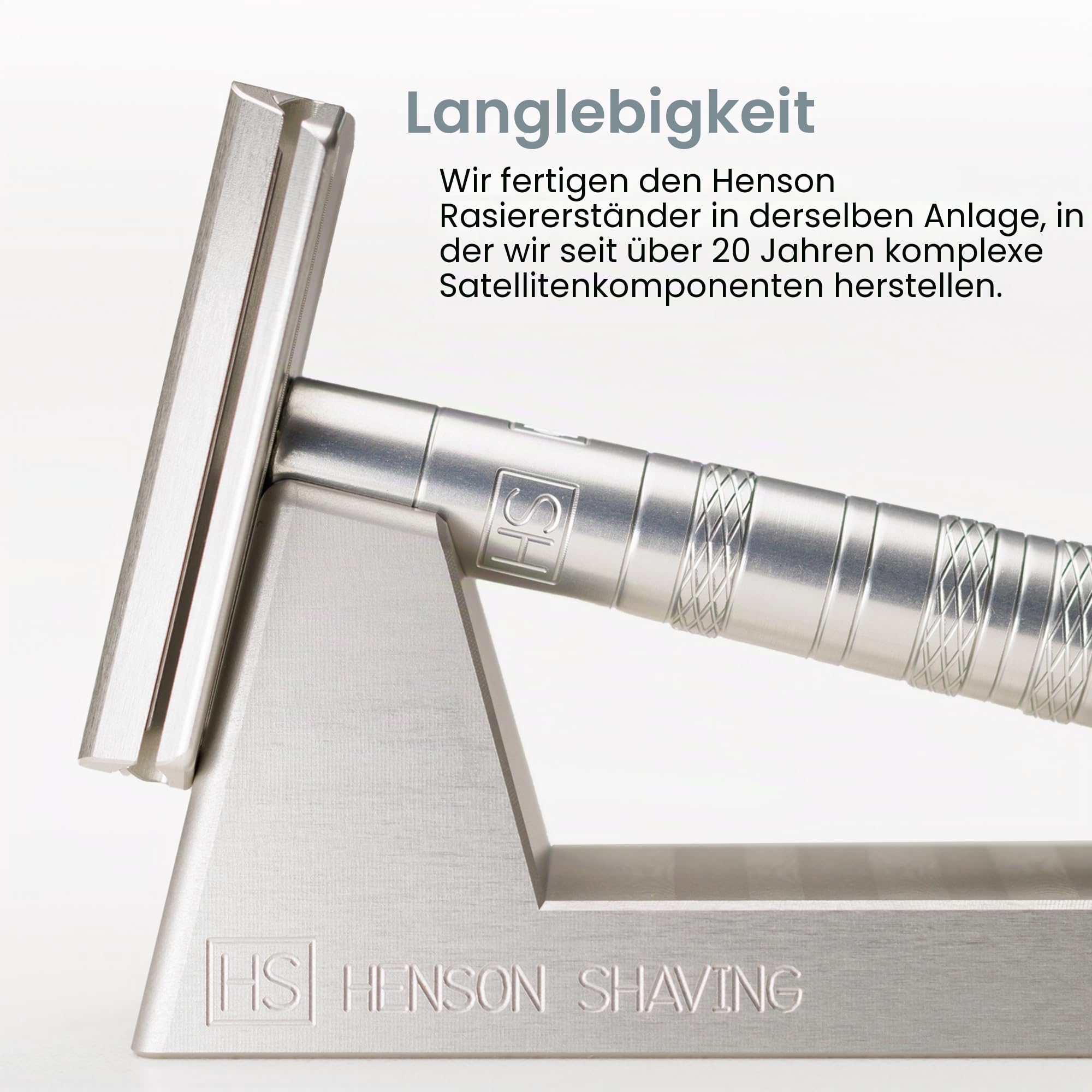 Henson Shaving Rasiererständer aus Aluminium, für AL13, Ti22