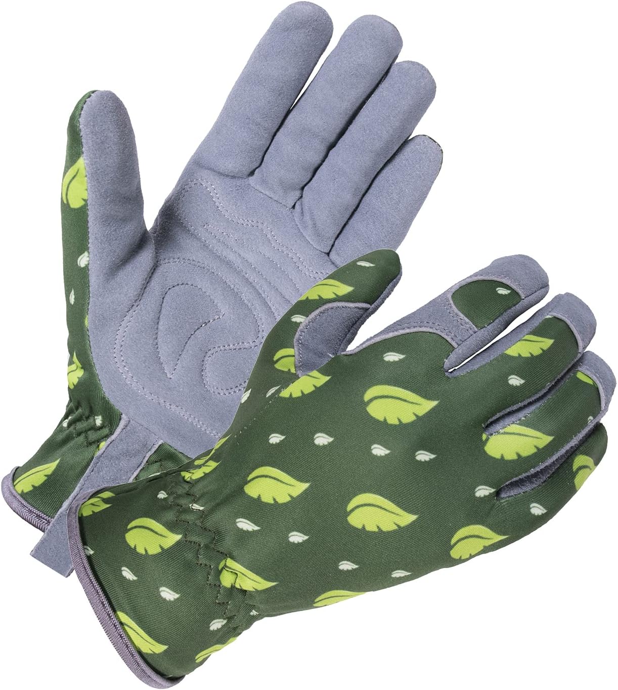 SKYDEER Deerskin Suede Leather Women Gardening Gloves, Extra Soft Padded Hands Protection, Thorn-Proof and Puncture-Resistant (SD6615/L)