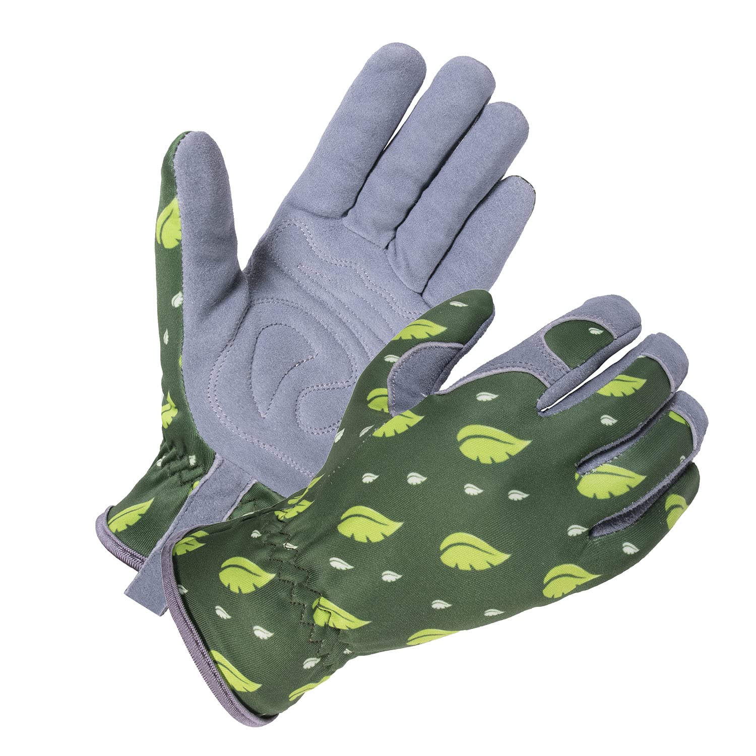 SKYDEER Deerskin Suede Leather Women Gardening Gloves, Extra Soft Padded Hands Protection, Thorn-Proof and Puncture-Resistant (SD6615/L)