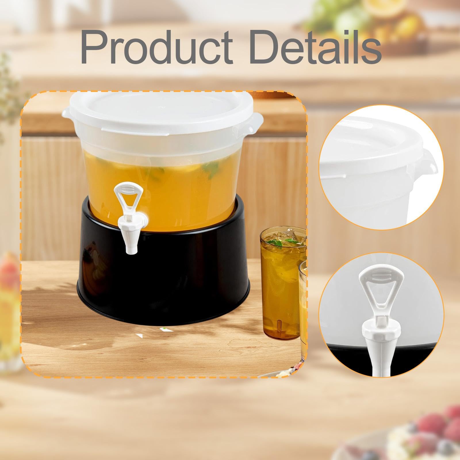 Dispensador de Bebidas, Dispensador de Agua, Profesional, Práctico, con Asas de Transporte, Contenedor para Catering, Buffet, 11l
