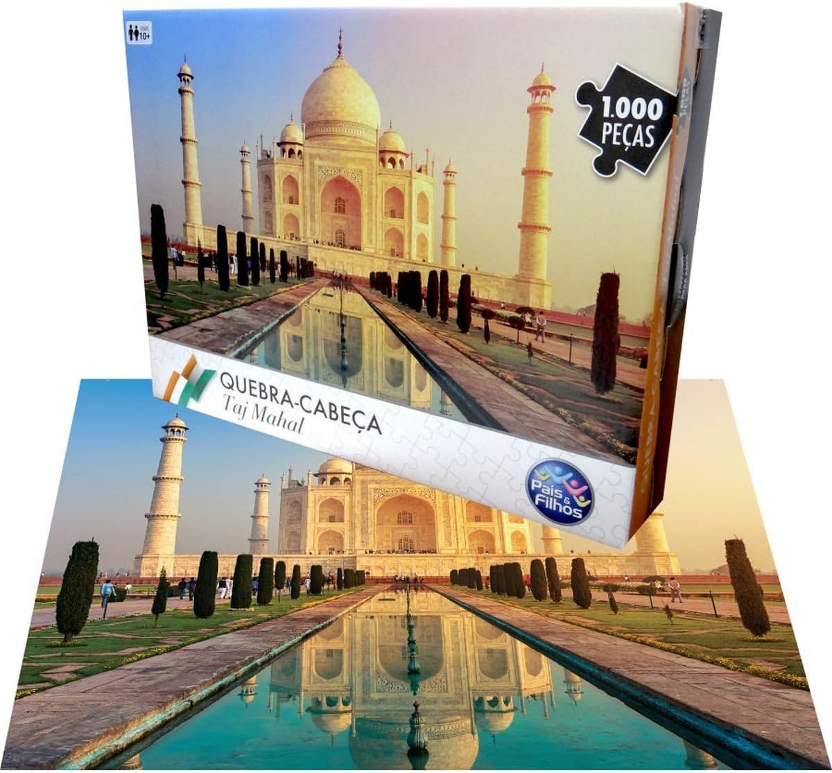 Pais & Filhos Quebra-Cabeça Taj Mahal - 1000 Pçs, Sortidas, Quebra-Cabeça 1000