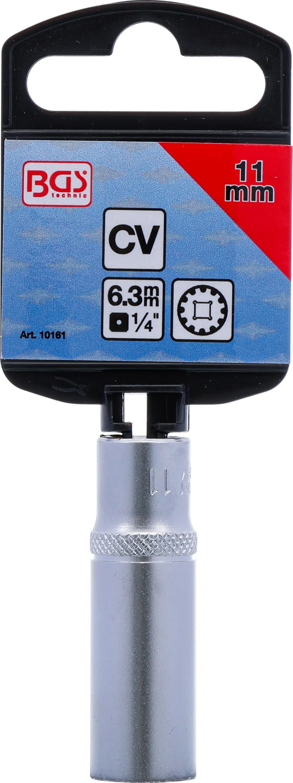 BGS 10161 | Steckschlüssel-Einsatz Gear Lock, tief | 6,3 mm (1/4