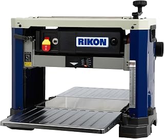 RIKON 25-135H 13-Inch Portable Planer with Helical-Style Cutterhead | 26 two-edge HSS inserts, two feed speeds and a 4-post head support help deliver smooth, repeatable stock thicknessing.