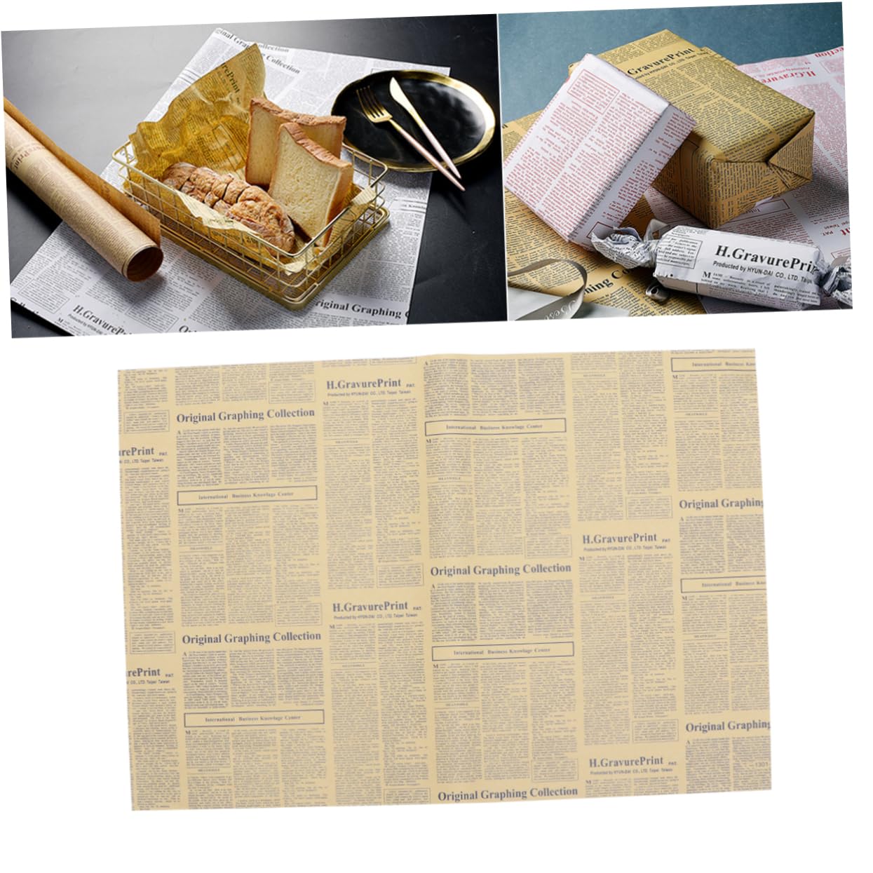 Gatuida 40 Blätter Packpapier Geschenkpapier zum Geburtstag Blumenpackungen Geschenkpapier Verpackungen für Partygeschenke Papierverpackungen Kraftpapier Material Floristenbedarf